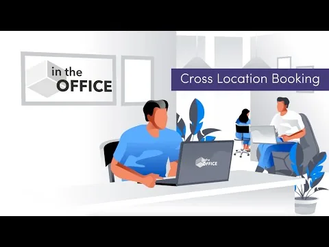 Still from the video "intheOffice Cross Location Booking - New Software Feature"
